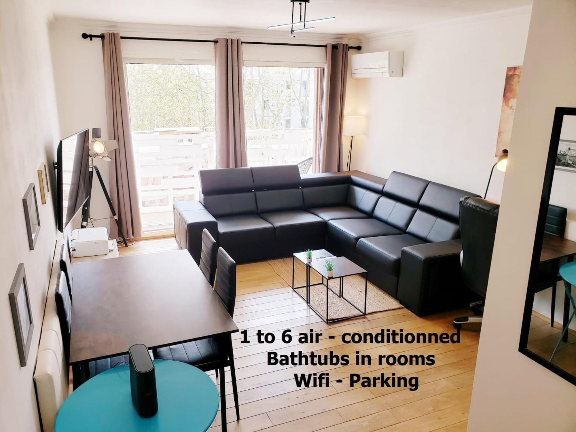 Suite From 1 To 6 - Bathtubs In Rooms - Air Conditioned Residential Appartement - Self-Arrival - Wifi - Netflix Disney - Kitchen - Laundry - Parking Αβινιόν Εξωτερικό φωτογραφία