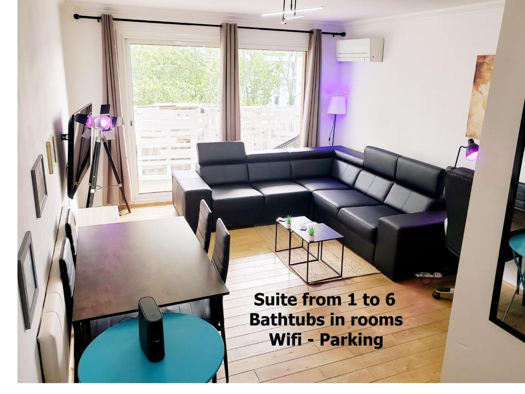 Suite From 1 To 6 - Bathtubs In Rooms - Air Conditioned Residential Appartement - Self-Arrival - Wifi - Netflix Disney - Kitchen - Laundry - Parking Αβινιόν Εξωτερικό φωτογραφία
